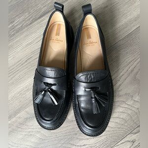 Sam Edelman Black Tassel Penny Loafers